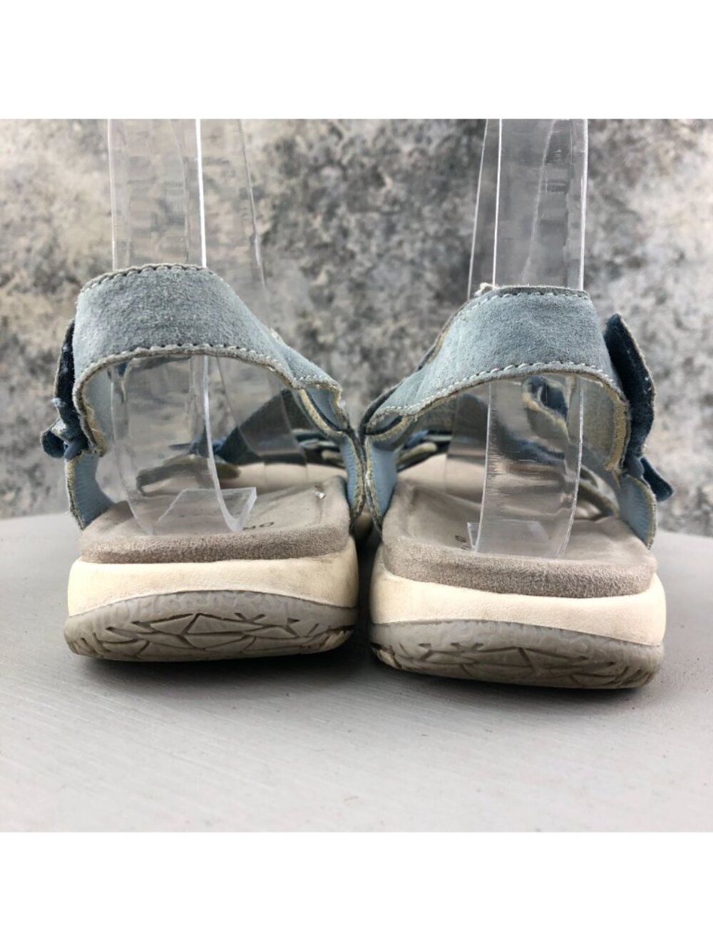 Earth Origins Women's Size 8.5M Savoy Slade Blue Suede Open Toe Sport Sandals - Picture 7 of 14